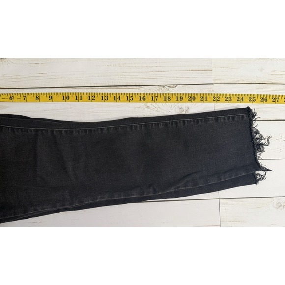 Everlane High-Rise Skinny Button Fly Jeans Black Size 27 Stretch - Picture 5 of 7